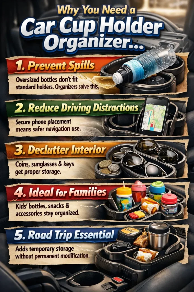 2 Why You Need A Car Cup Holder Organizer Car Cup Holder Organizer