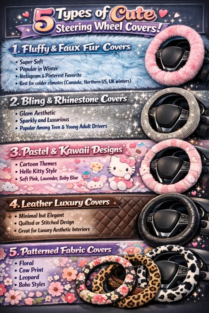 3  Types Of Cute Steering Wheel Covers Cute Steering Wheel Covers