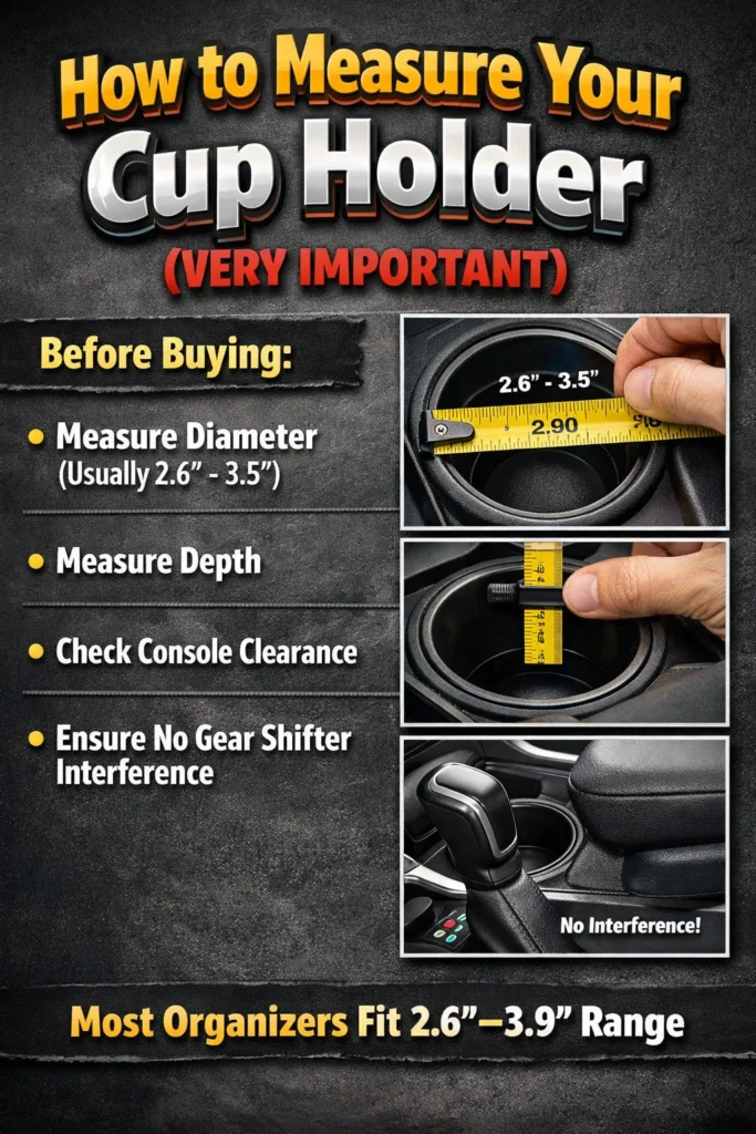 4 How To Measure Your Cup Holder Very Important Car Cup Holder Organizer