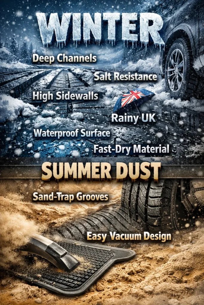 6 Seasonal Performance Guide Car Floor Mats All Weather