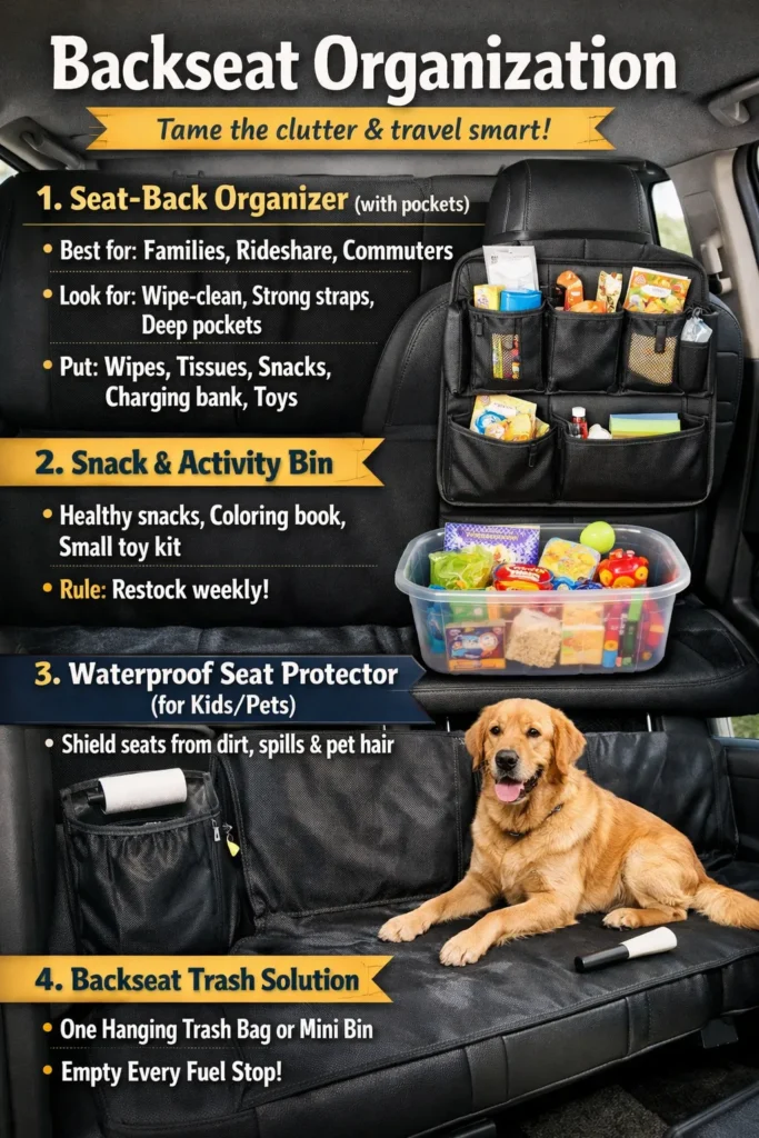 Backseat Organization Car Organization Ideas