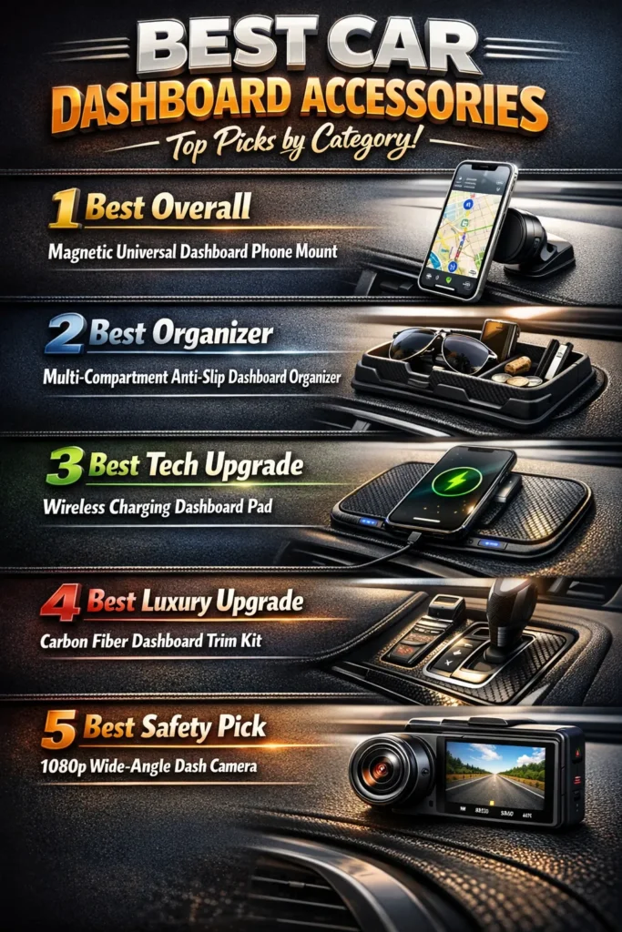 Best Car Dashboard Accessories Top Picks By Category car dashboard accessories