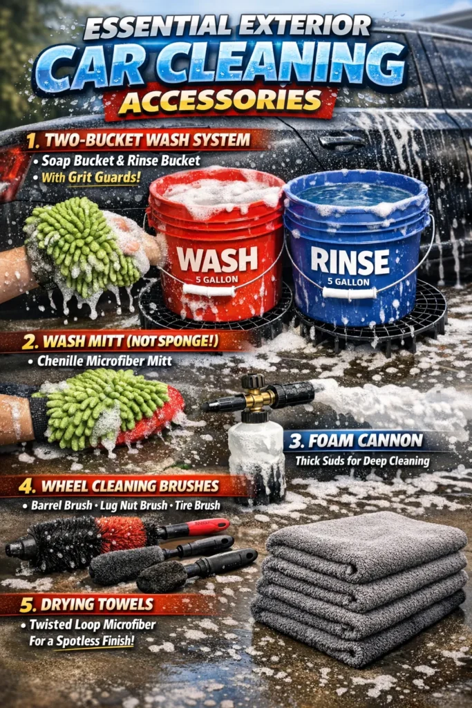 Essential Exterior Car Cleaning Accessories Car Cleaning Accessories