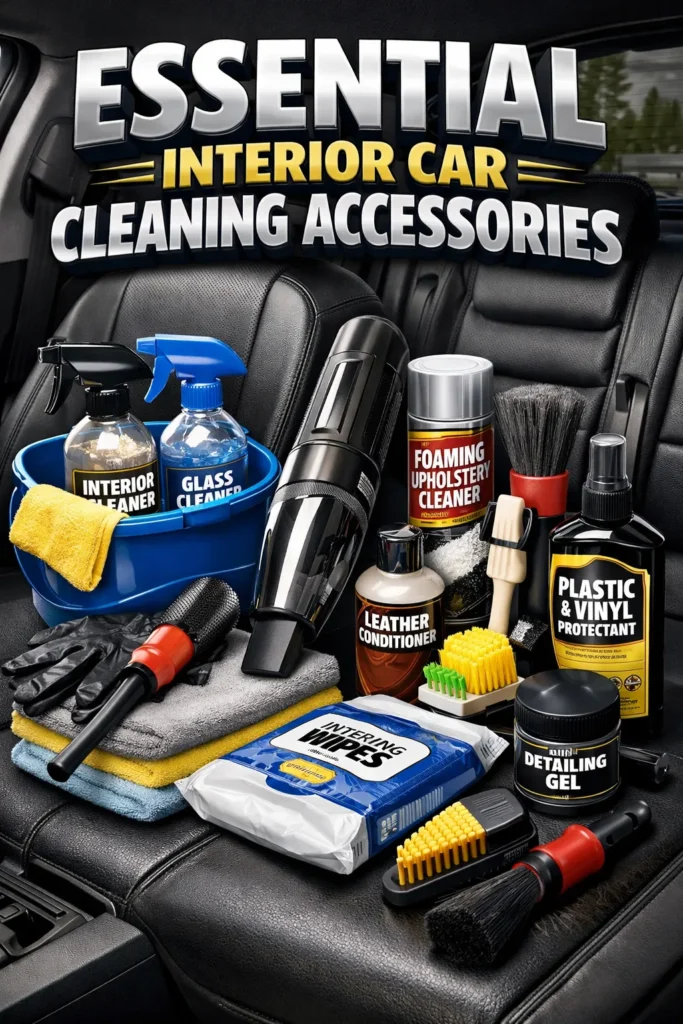 Essential Interior Car Cleaning Accessories Car Cleaning Accessories