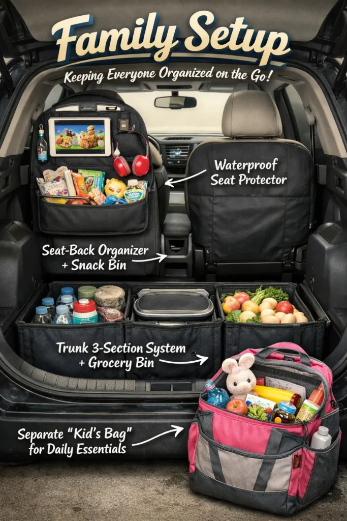 Family Setup Car Organization Ideas