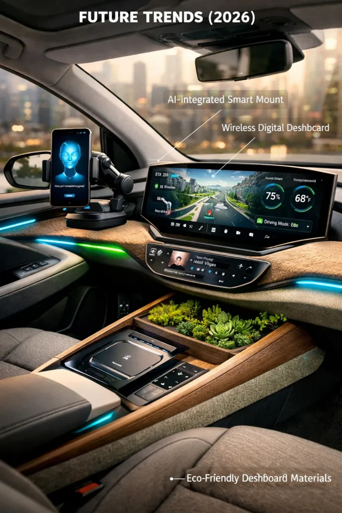 Future Trends 2026 car dashboard accessories