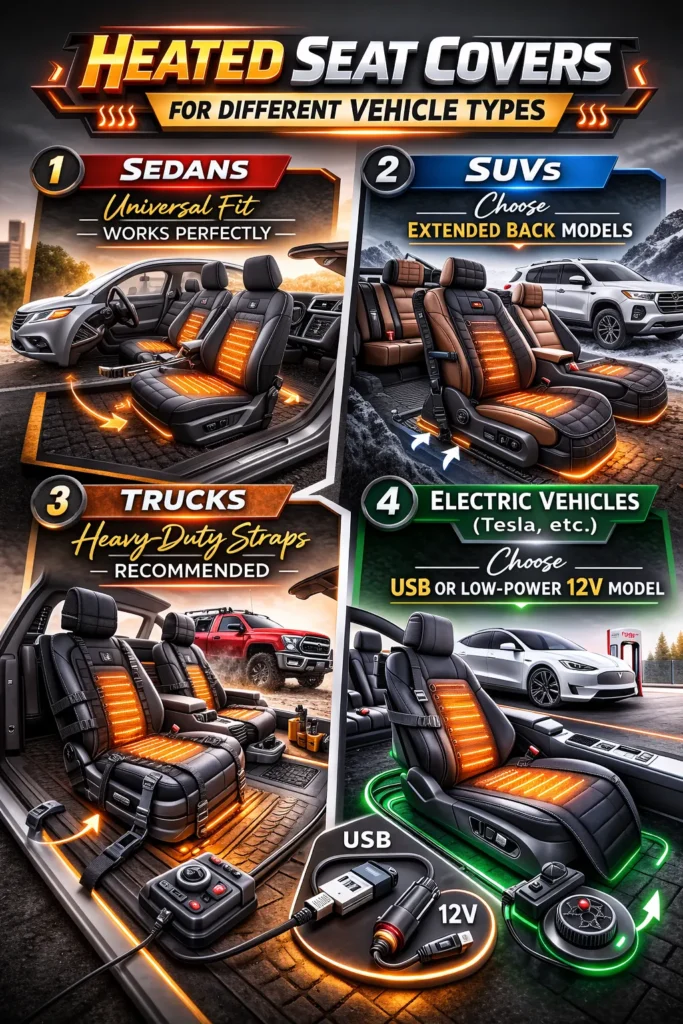 Heated Seat Covers For Different Vehicle Heated Seat Covers For Cars