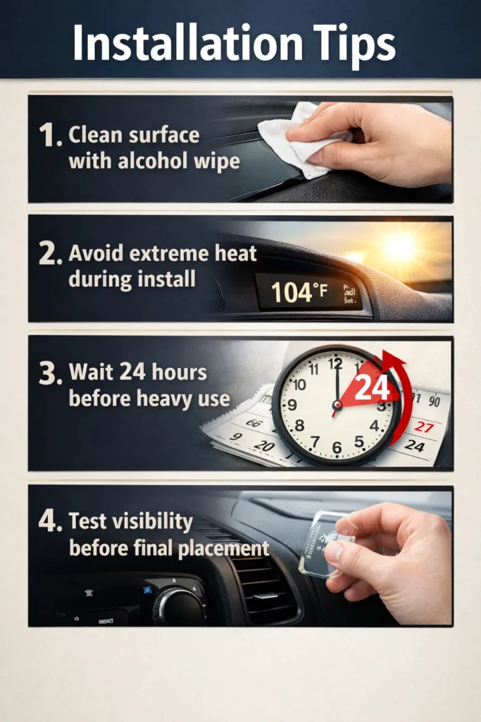 Installation Tips car dashboard accessories