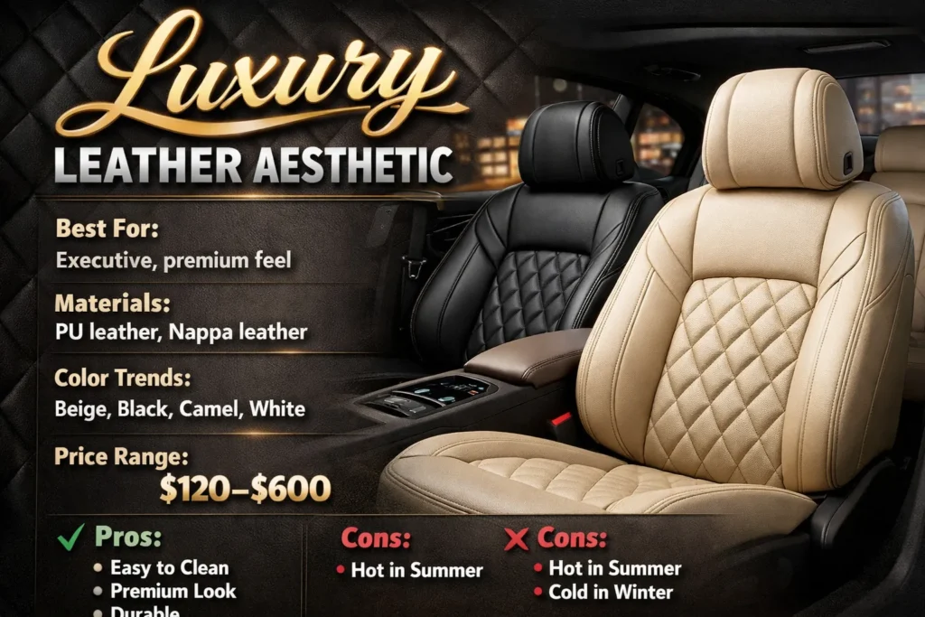Types Of Aesthetic Car Seat Covers