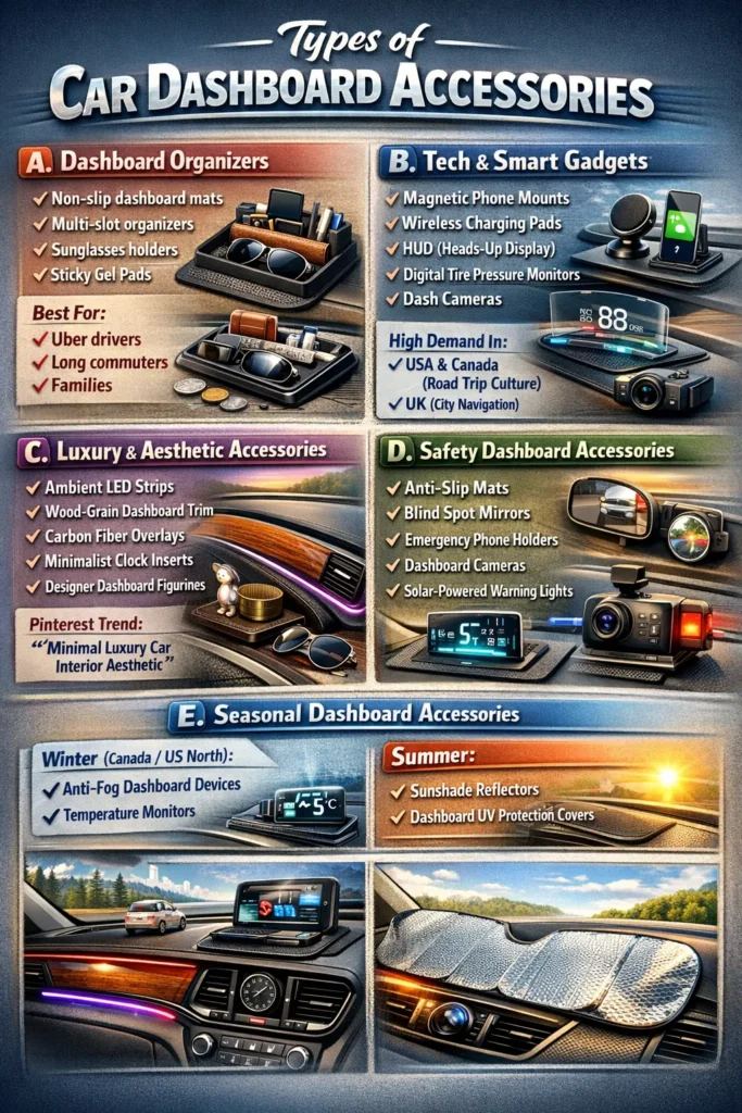 Types Of Car Dashboard Accessories car dashboard accessories