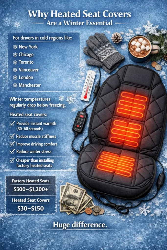 Why Heated Seat Covers Are A Winter Essential heated seat covers for cars