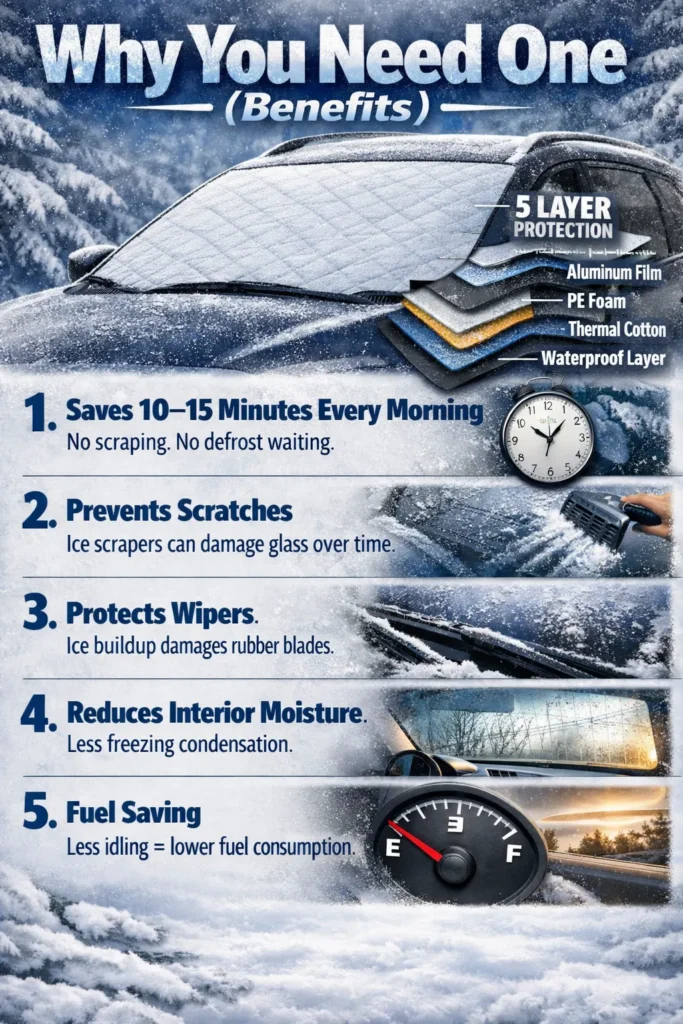 Why You Need One Benefits Car Windshield Cover Snow