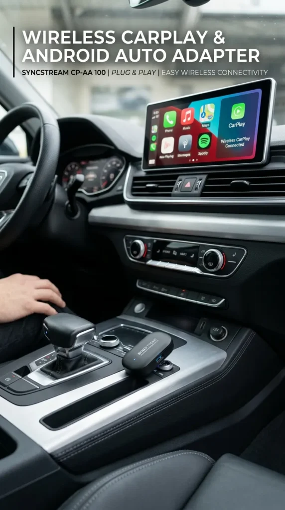 1  Wireless Carplay Android Auto Adapter