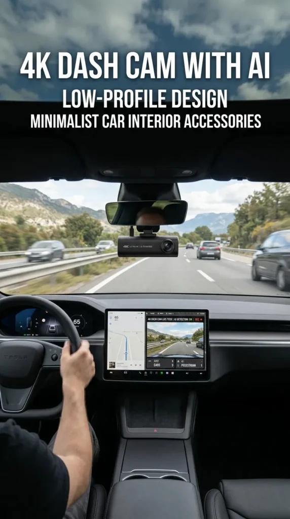 4k Dash Cam With Ai Low Profile Design