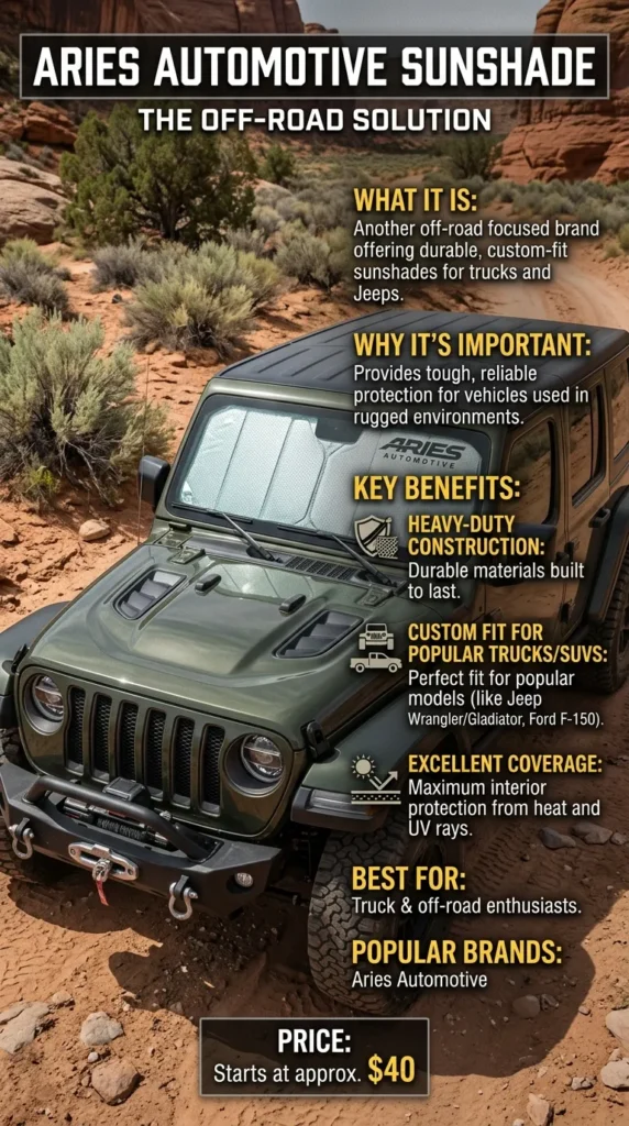 Aries Automotive Sunshade