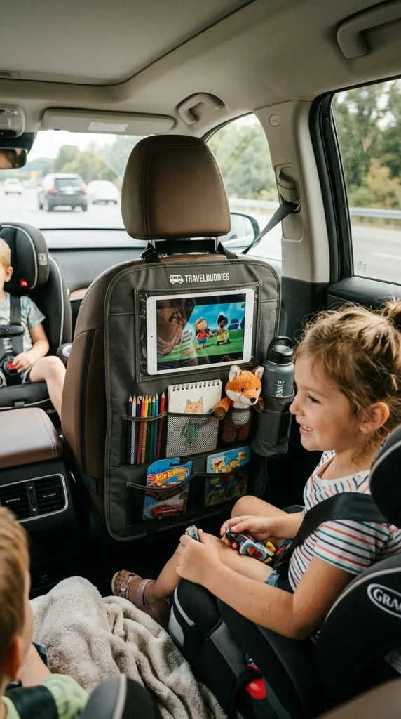 Backseat Tablet Toy Organizers
