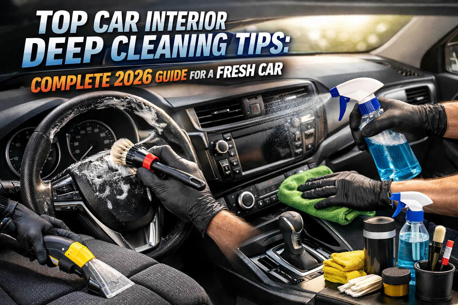 Car Interior Deep Cleaning Tips