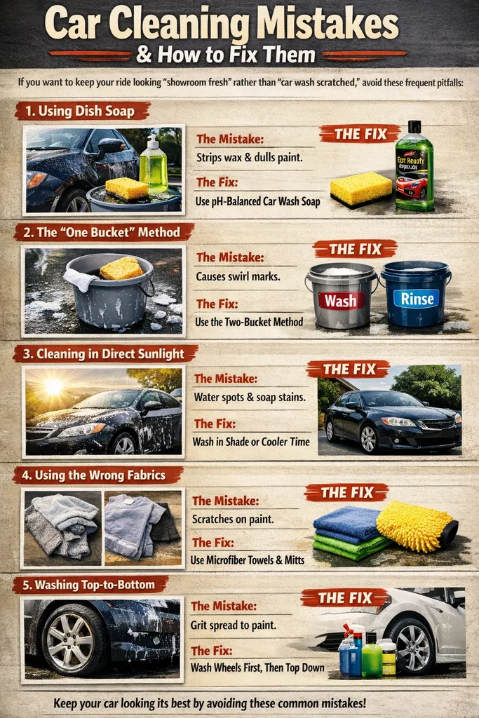 Common Mistakes People Make When Cleaning Cars How To Fix It