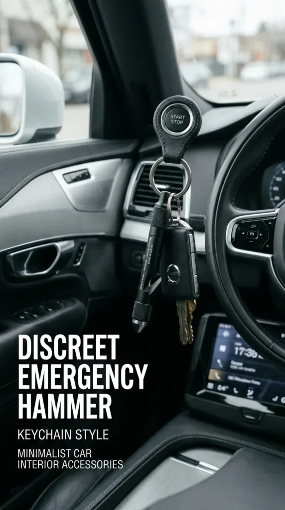 Discreet Emergency Hammer Keychain Style
