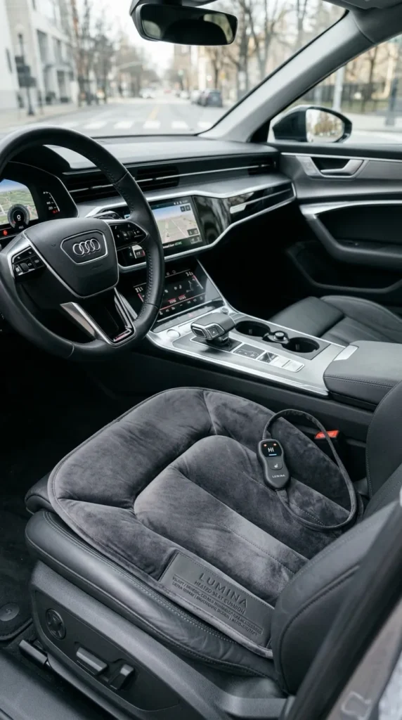 Heated Seat Cushion Velvetneutral Cover