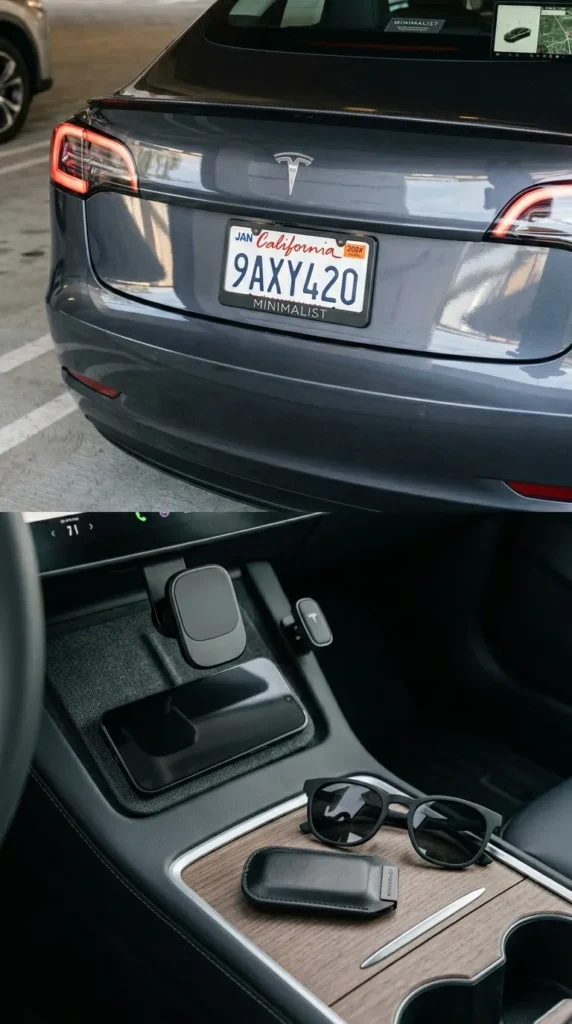 Minimalist Number License Plate Frame