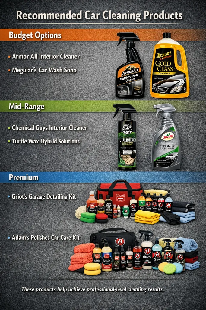 Recommended Car Cleaning Products