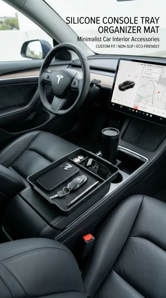 Silicone Console Tray Organizer Mat