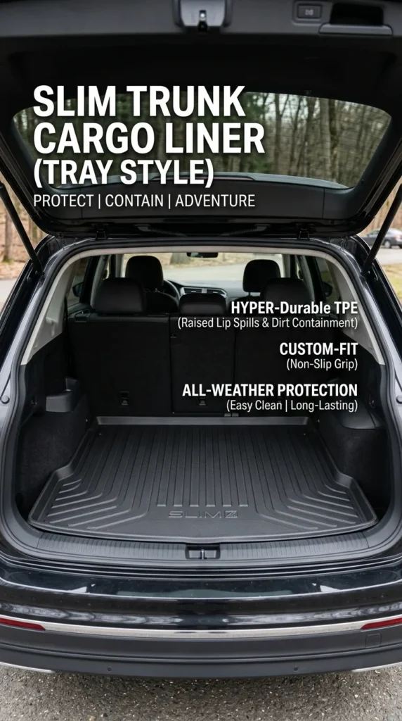 Slim Trunk Cargo Liner Tray Style
