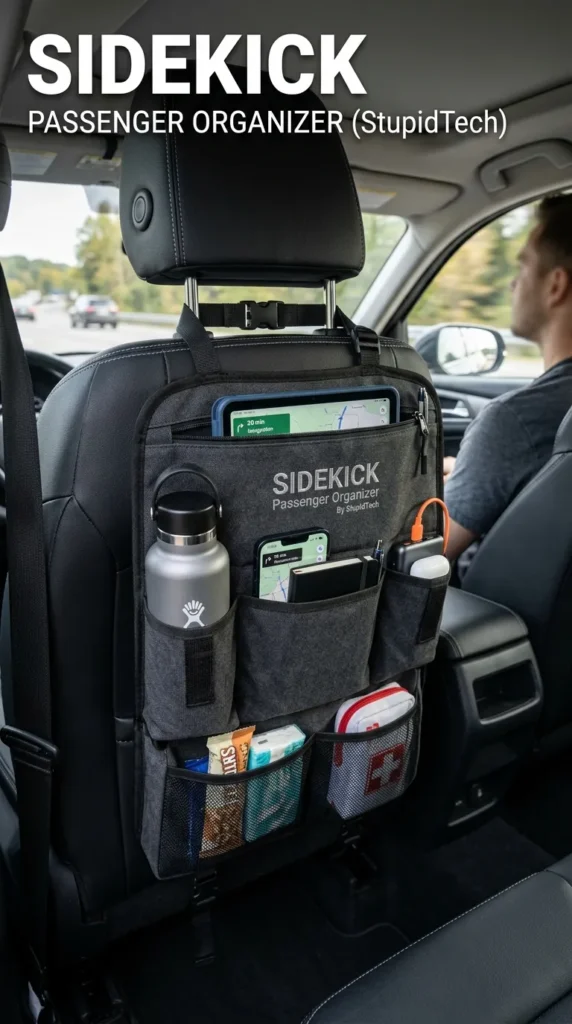 The Sidekick Passenger Organizer Stupidtech