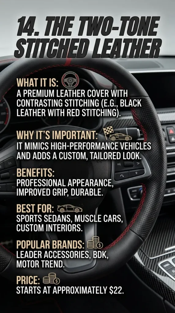 The Two Tone Stitched Leather