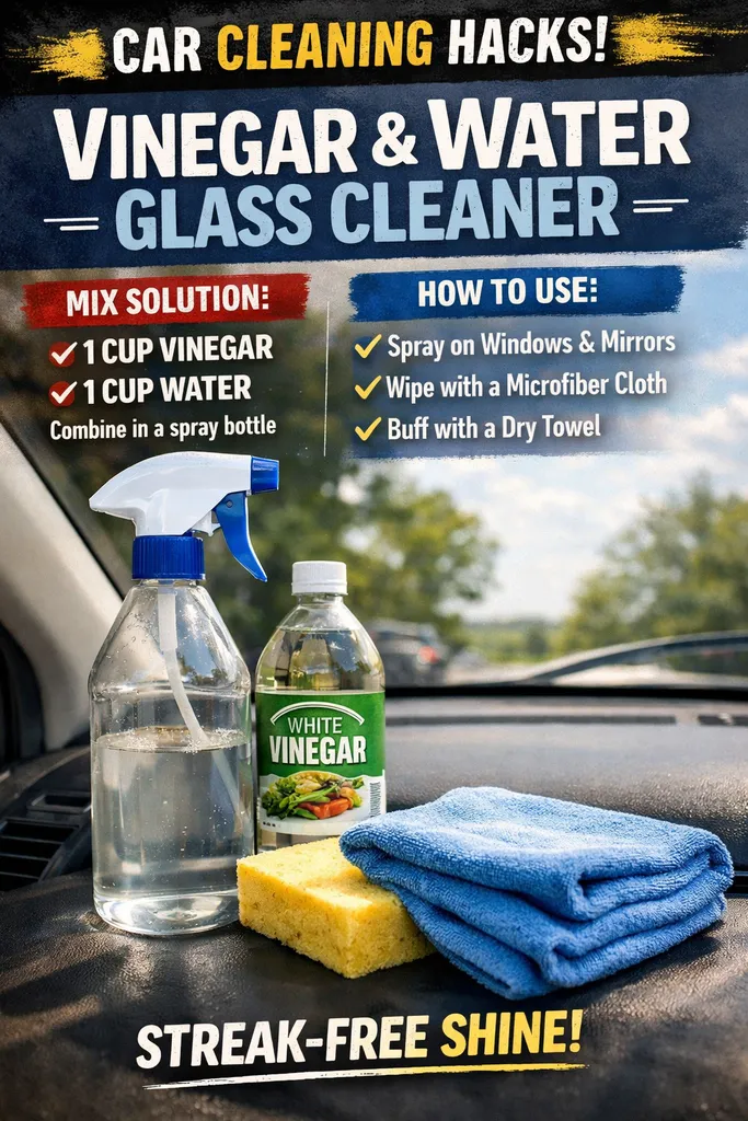 The Vinegar And Water Glass Cleaner