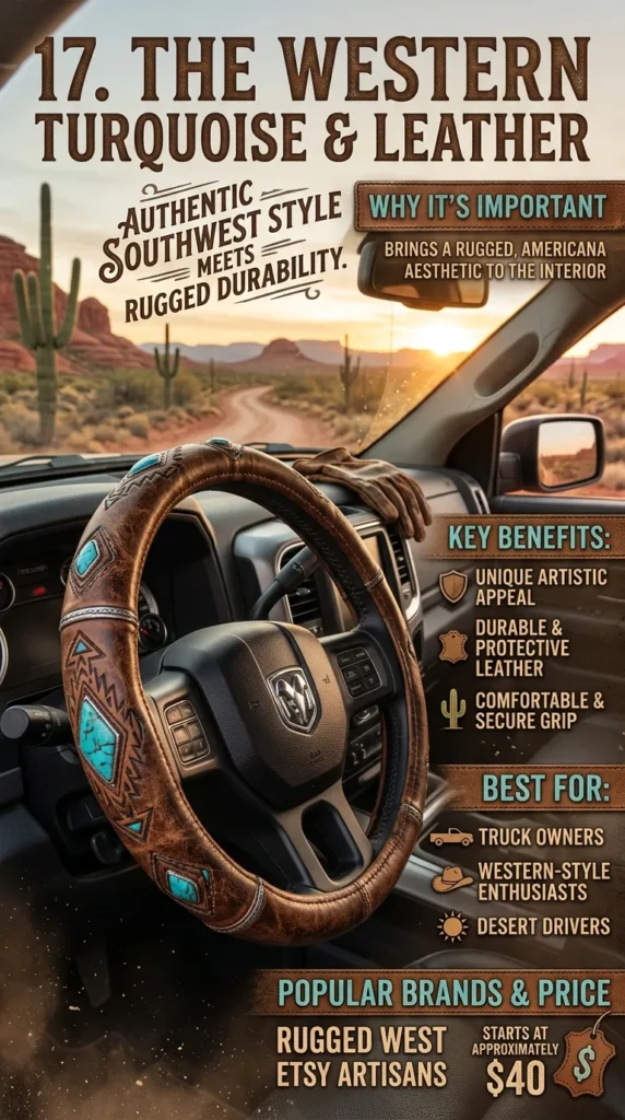 The Western Turquoise Leather