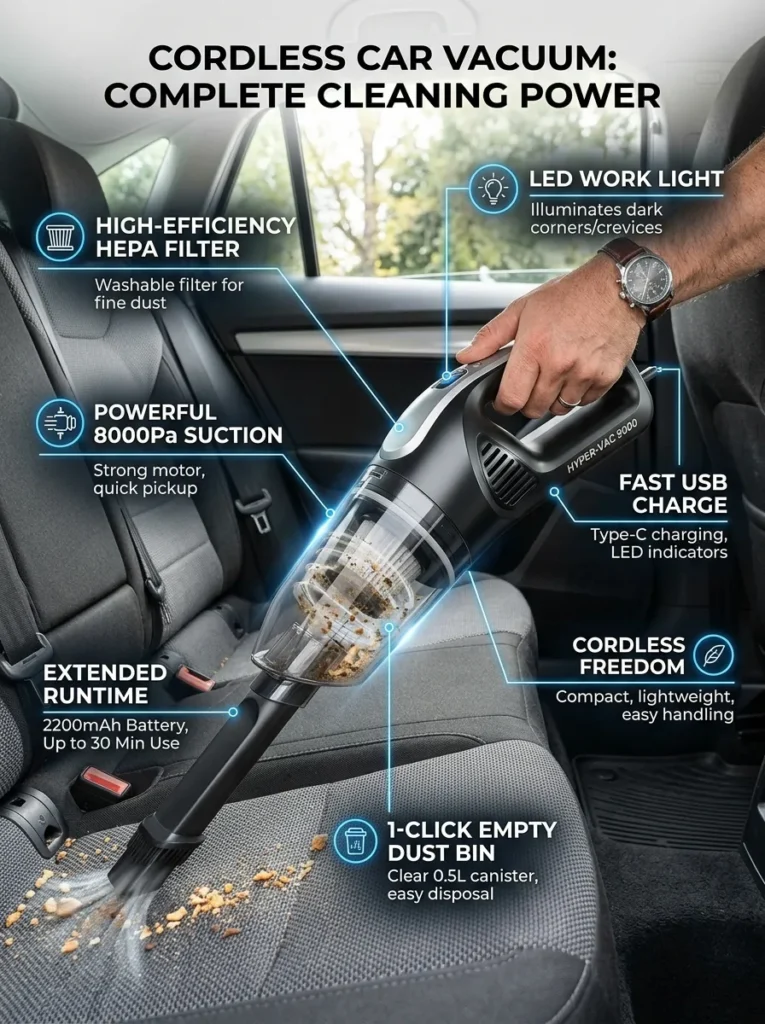 11  Car Vacuum Handheld Cordless