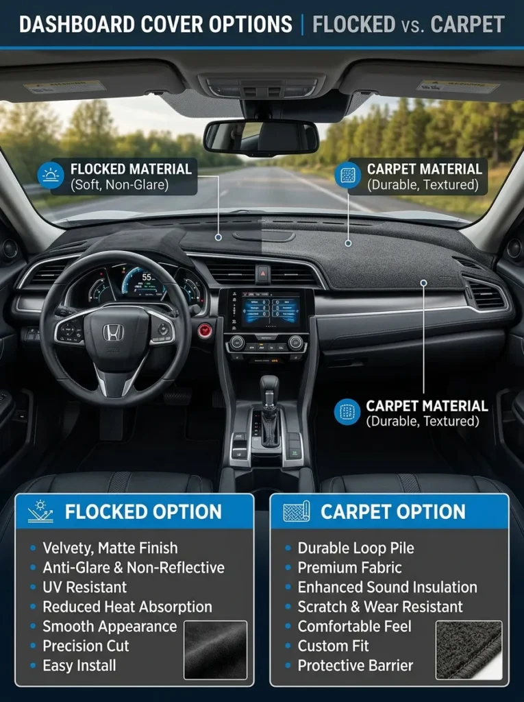 12  Dashboard Cover Flocked Or Carpet