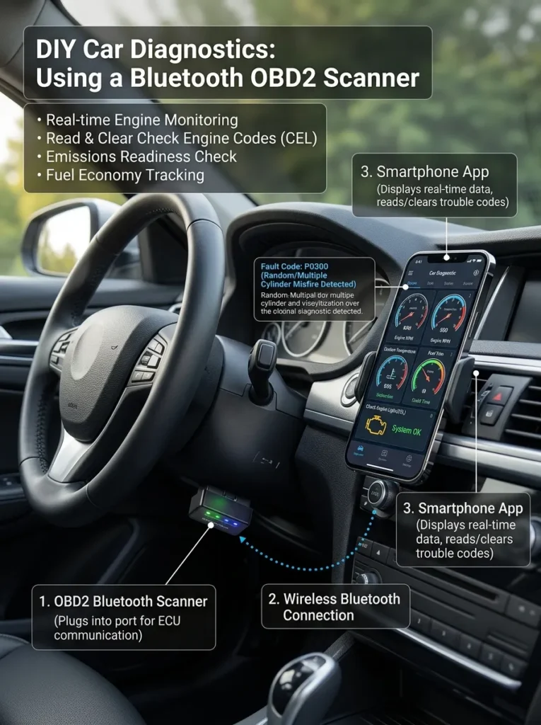 20  Obd2 Scanner Bluetooth For Diy Diagnostics