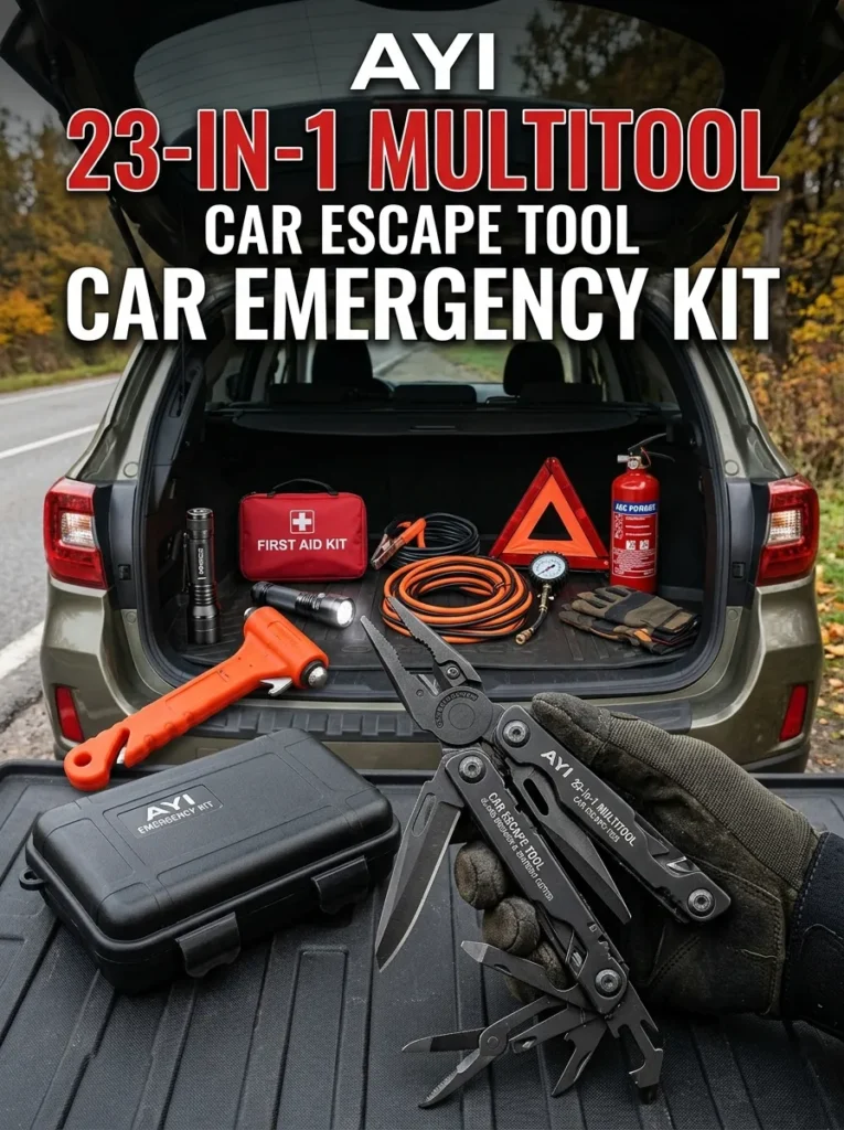 Ayi 23 In 1 Multitool Car Escape Tool