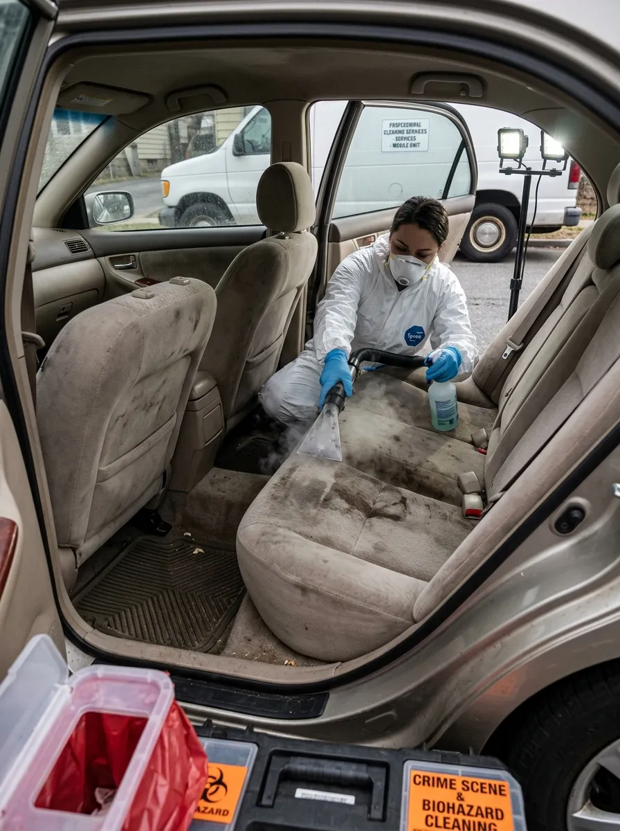 Biohazard Crime Scene Interior Cleaning Car Interior Cleaning Near Me