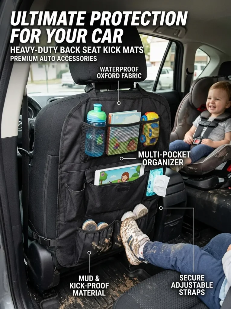 Car Seat Back Protector Kick Mats