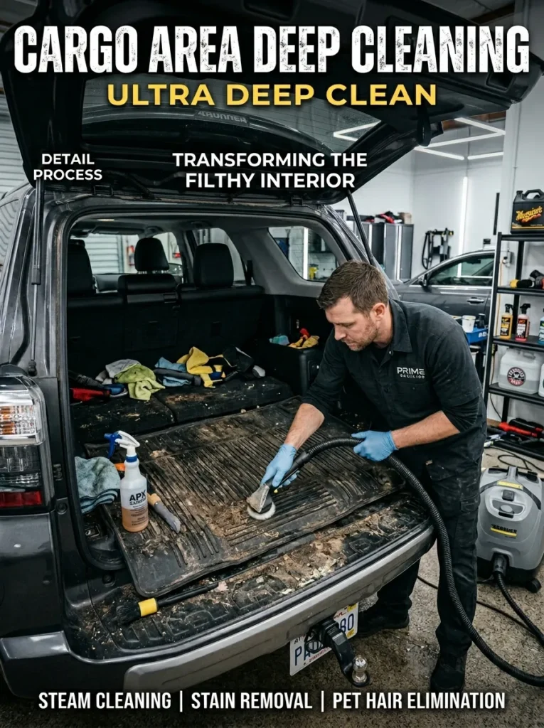 Cargo Area Deep Cleaning Car Interior Detailing