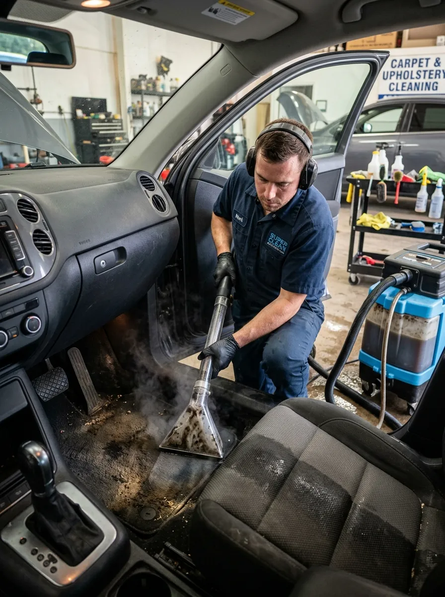 Carpet Upholstery Extraction Hot Water Car Interior Cleaning Near Me