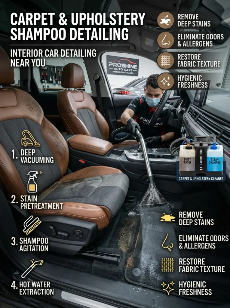 Carpet Upholstery Shampoo Detailing