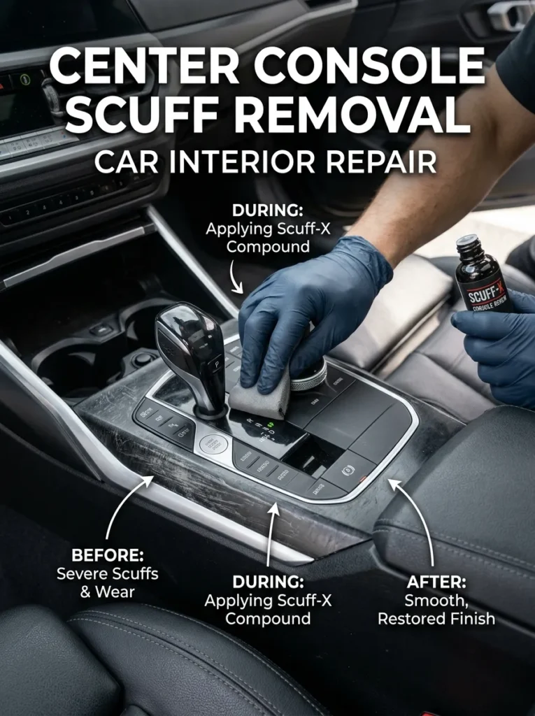 Center Console Scuff Removal