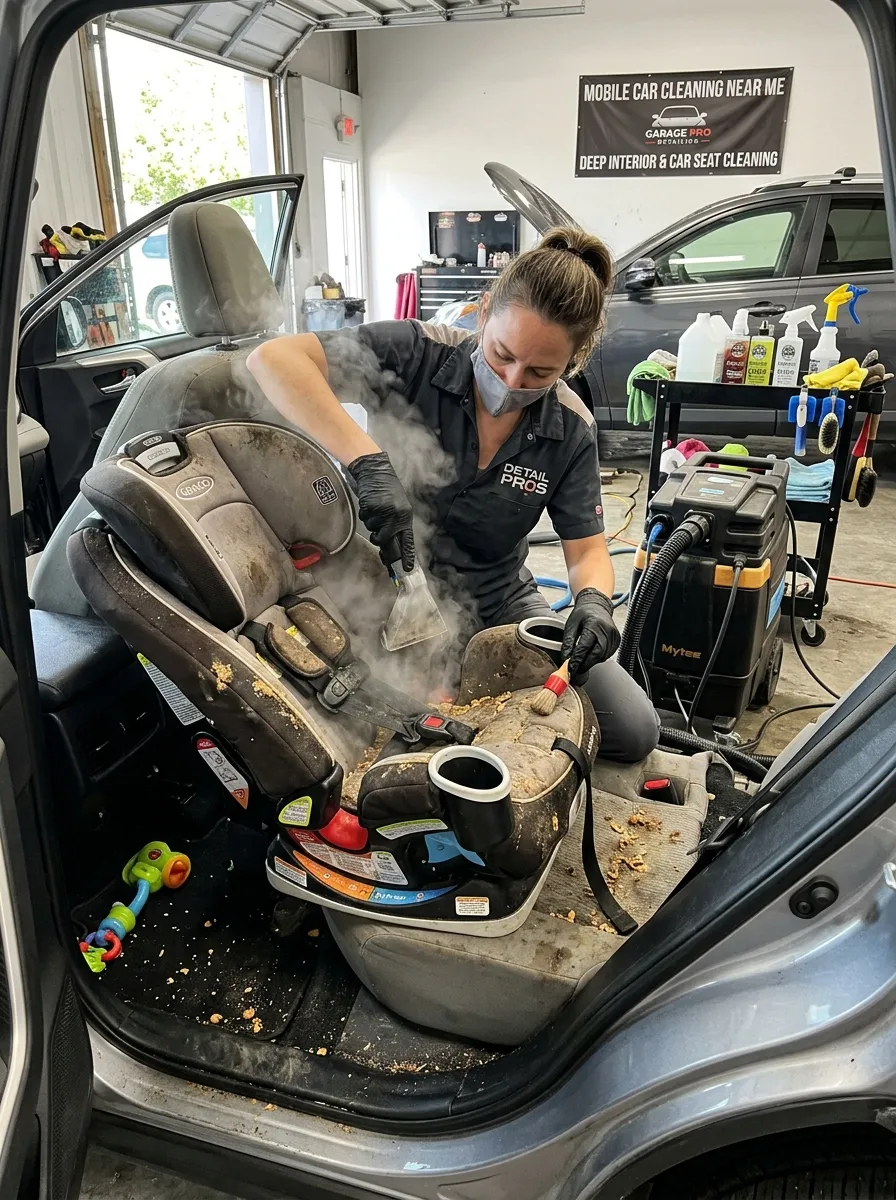 Child Car Seat Deep Cleaning Car Interior Cleaning Near Me