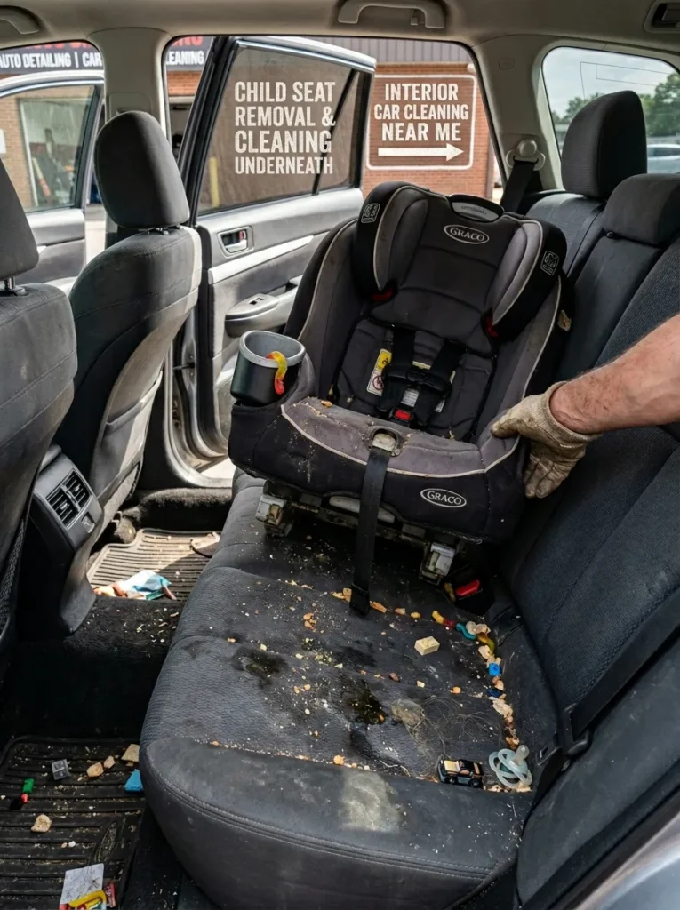 Child Seat Removal Cleaning Underneathchild Seat Removal Cleaning Underneath