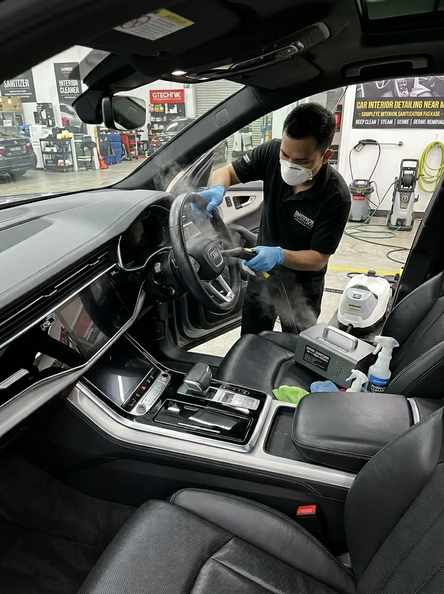 Complete Interior Sanitization Package Car Interior Detailing Near Me