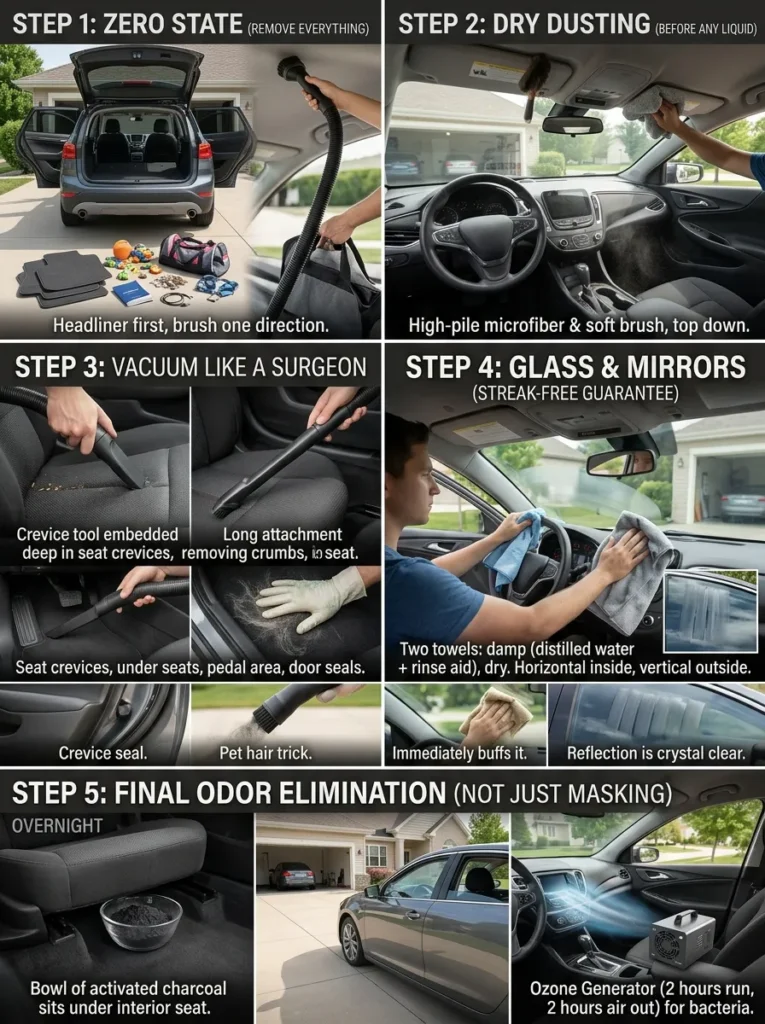 Complete Step By Step Deep Clean Dashboard To Trunk