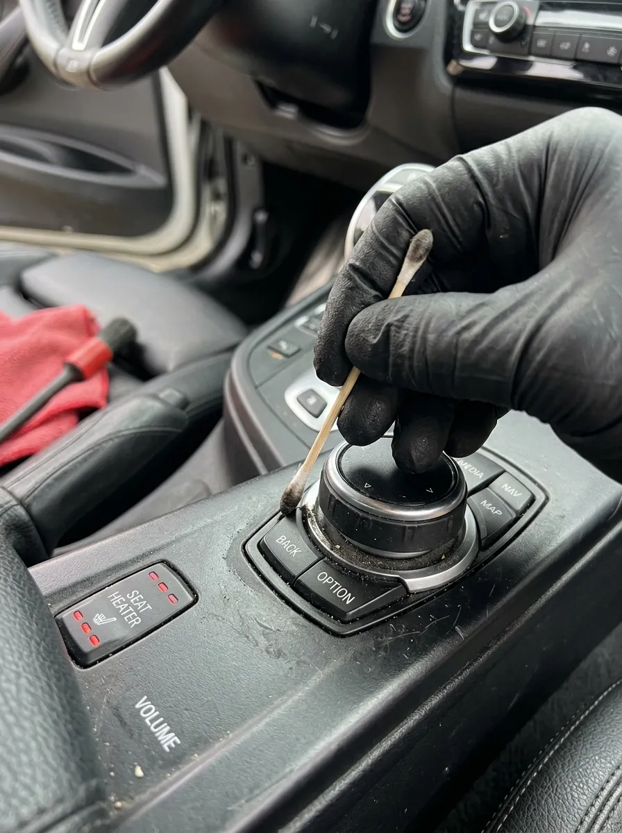 Console Button Detail Car Interior Detailing