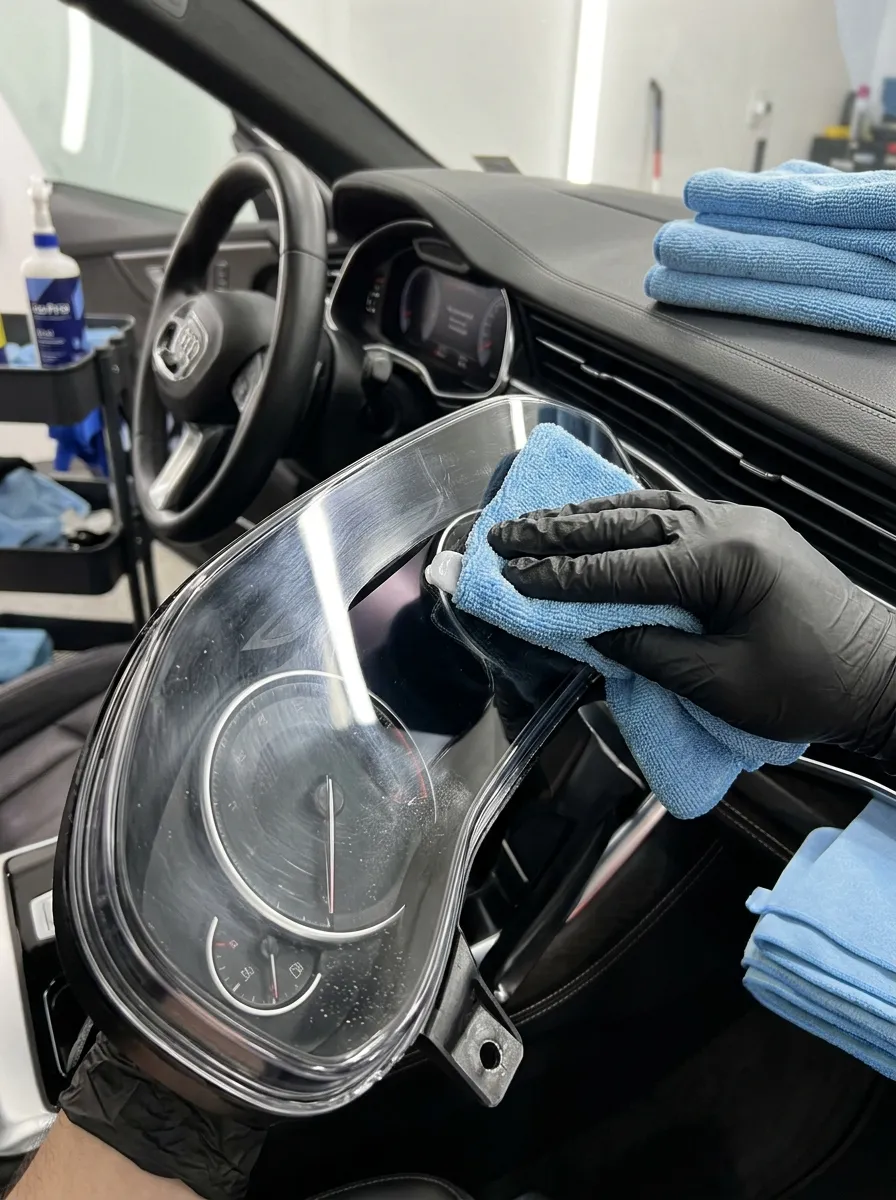 Dashboard Instrument Cluster Polishing Car Interior Detailing Near Me