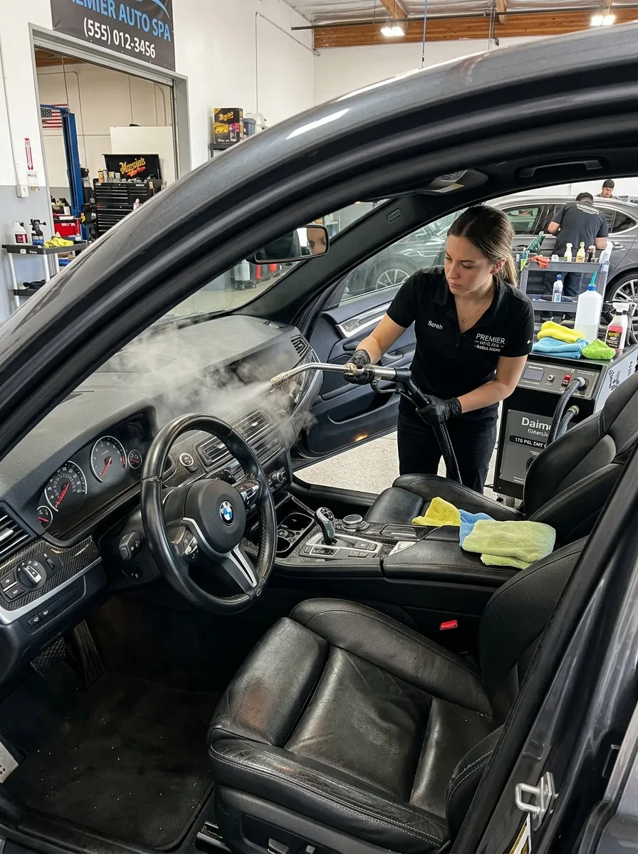 Dry Vapor Steam Cleaning Interior Car Wash Near Me