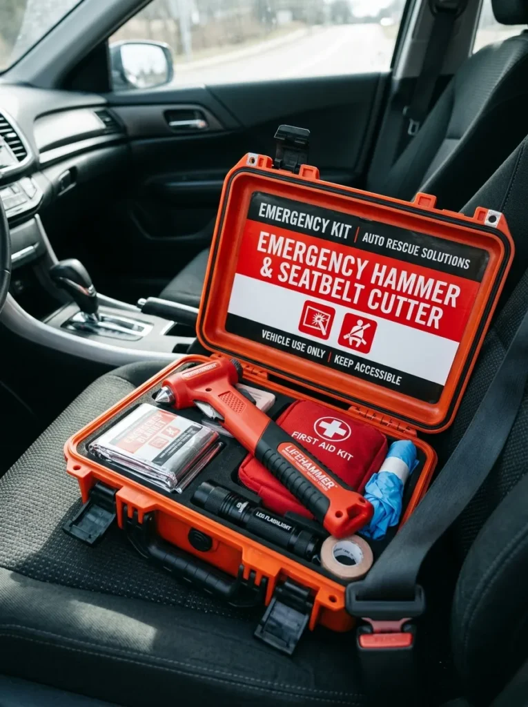 Emergency Hammer Seatbelt Cutter Rescue Tool